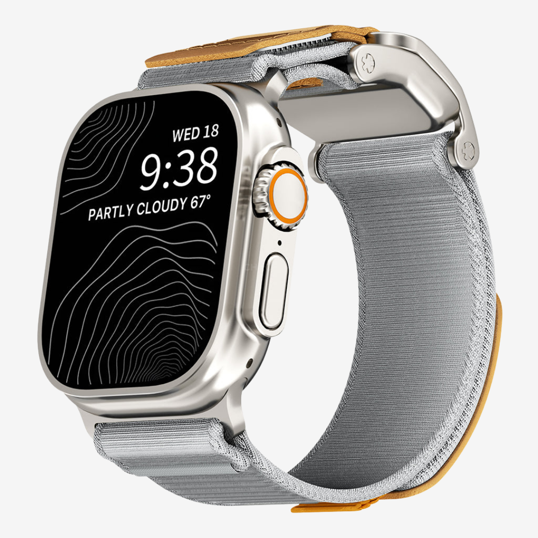 Fearless 2.0 | Tactical Magnetic Nylon Band - Grey-Silver Buckle / 49mm - Watch Band