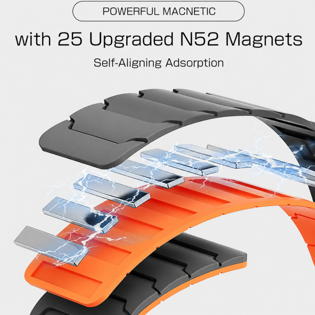 Fearless Silicone Magnetic Band For Apple Watch - Watch Band