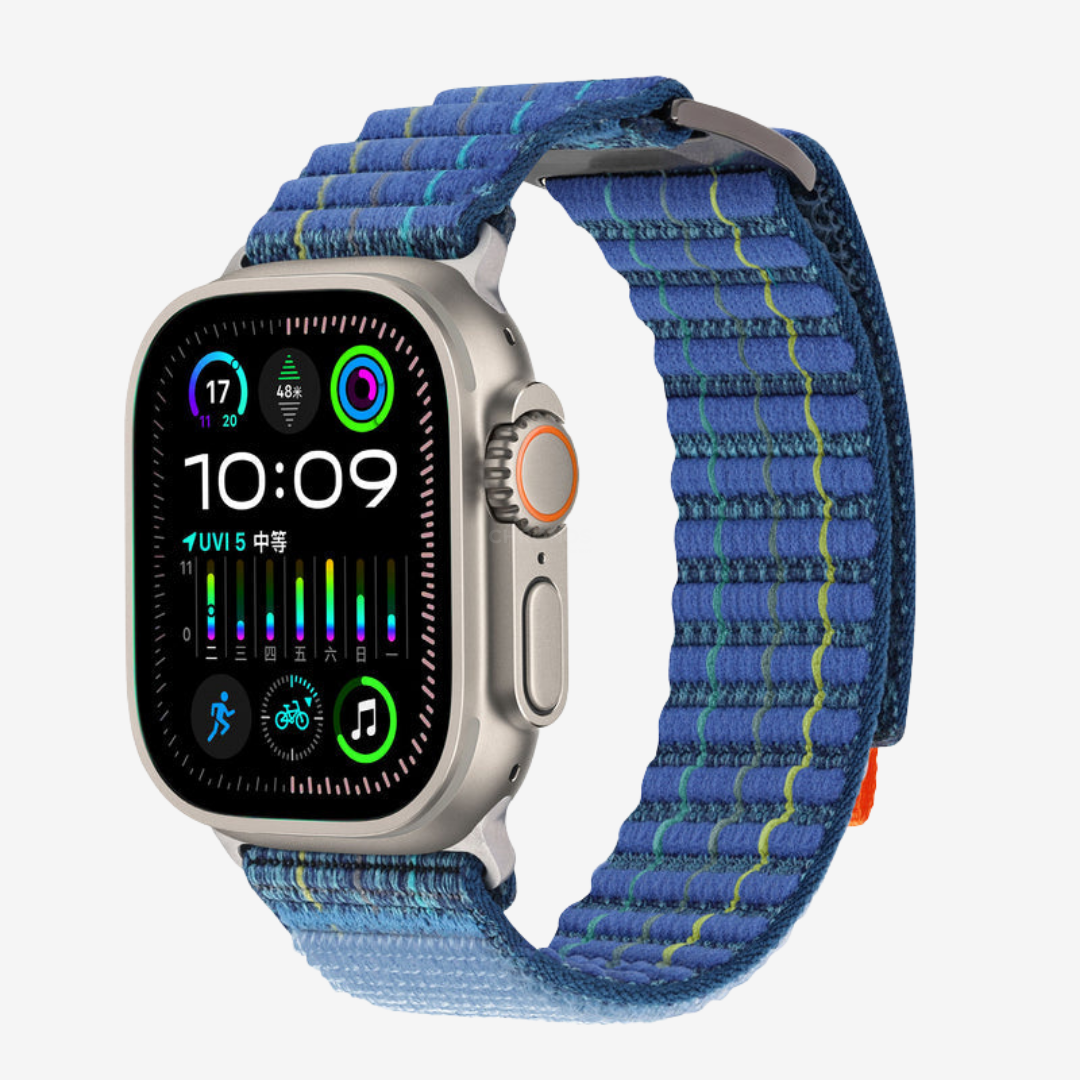 FOCUS Trail Loop Nylon Band For Apple Watch - Blue / 49mm/46mm/45mm/44mm - Watch Band