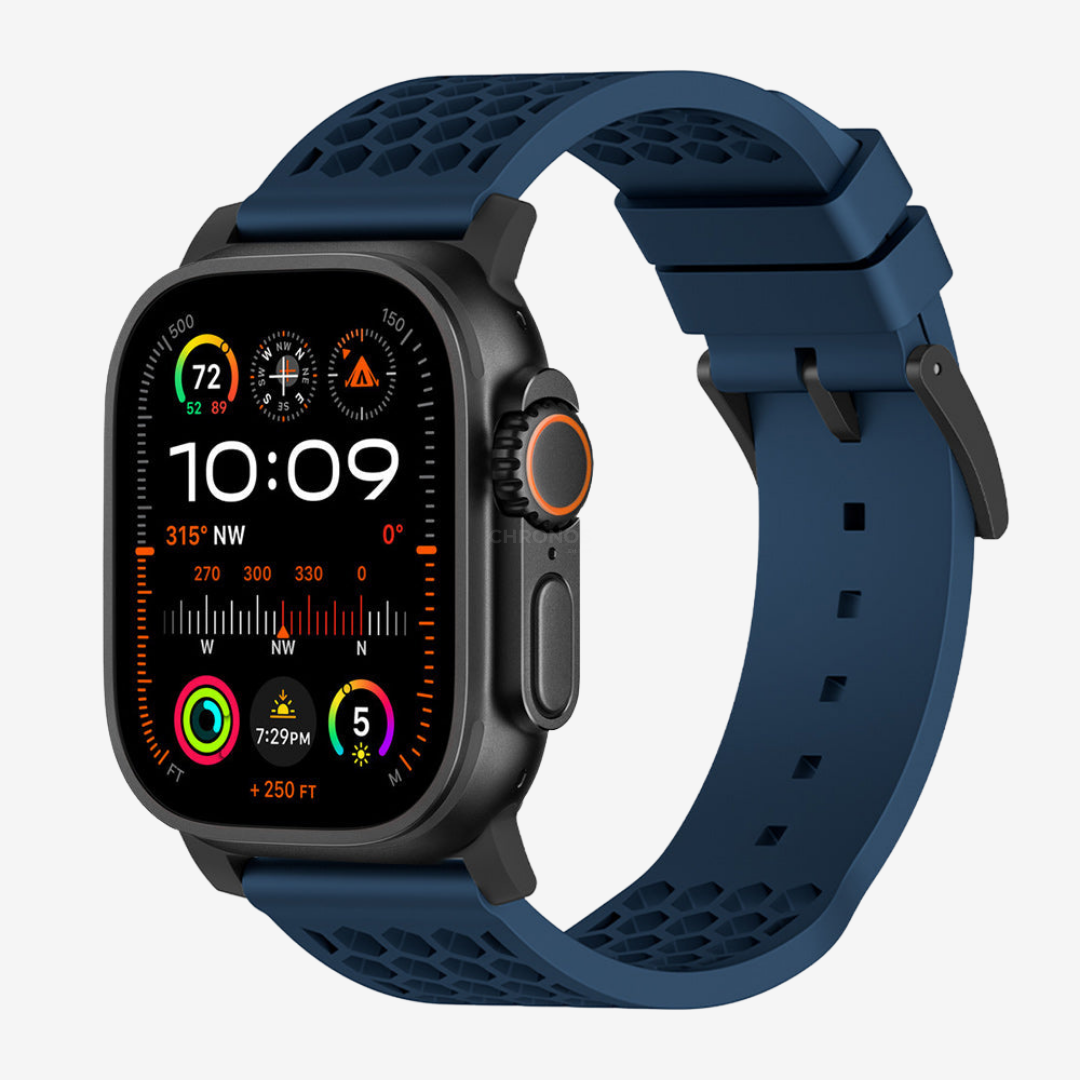 Football X Sport Band - Blue-Black Buckle / 49mm - Watch Band