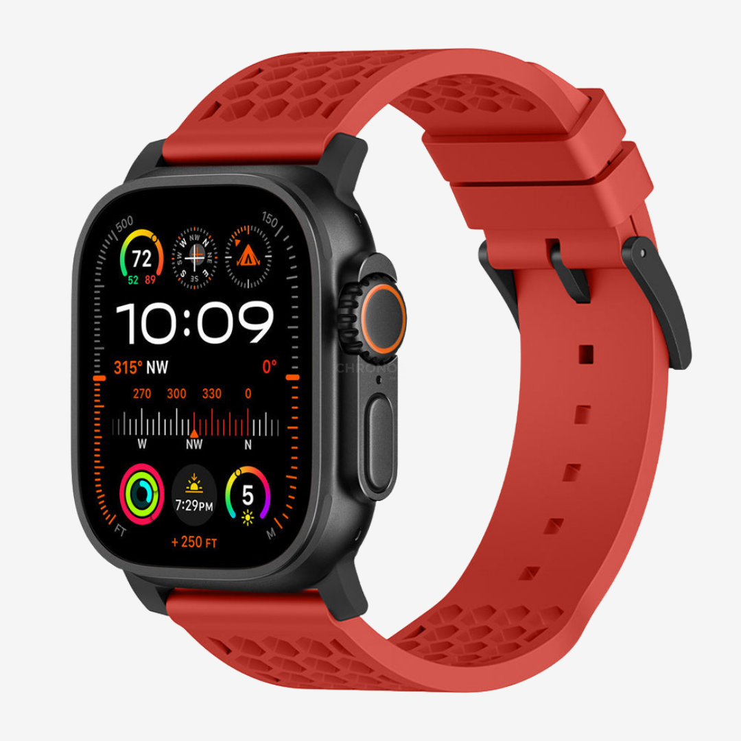 Football X Sport Band - Red-Black Buckle / 49mm - Watch Band