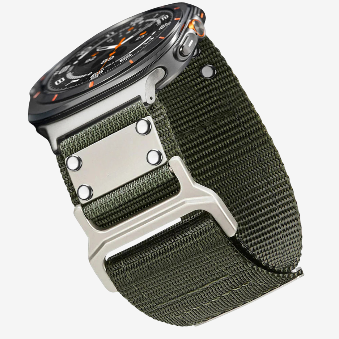 FREEDOM Nylon Band For Samsung Galaxy Watch - Green / Galaxy Watch Ultra 47mm - Watch Band