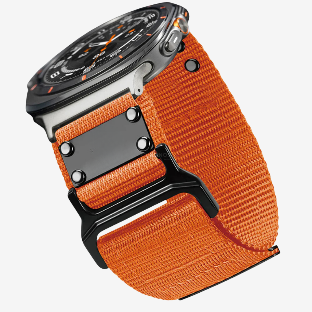 FREEDOM Nylon Band For Samsung Galaxy Watch - Orange / Galaxy Watch Ultra 47mm - Watch Band