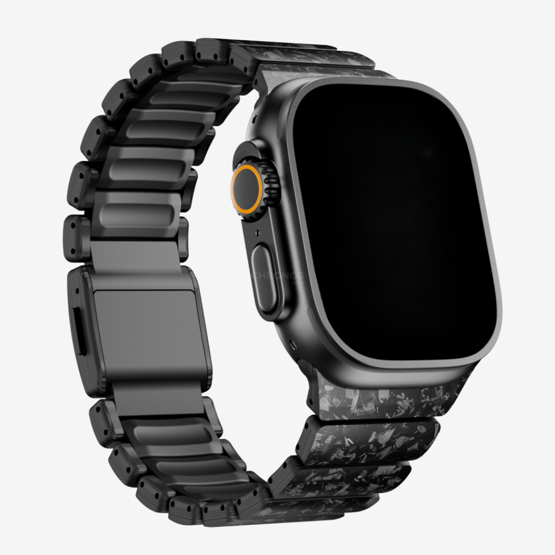 GEMINI Carbon Fiber Band - Black / 46mm/45mm/44mm - Watch Band