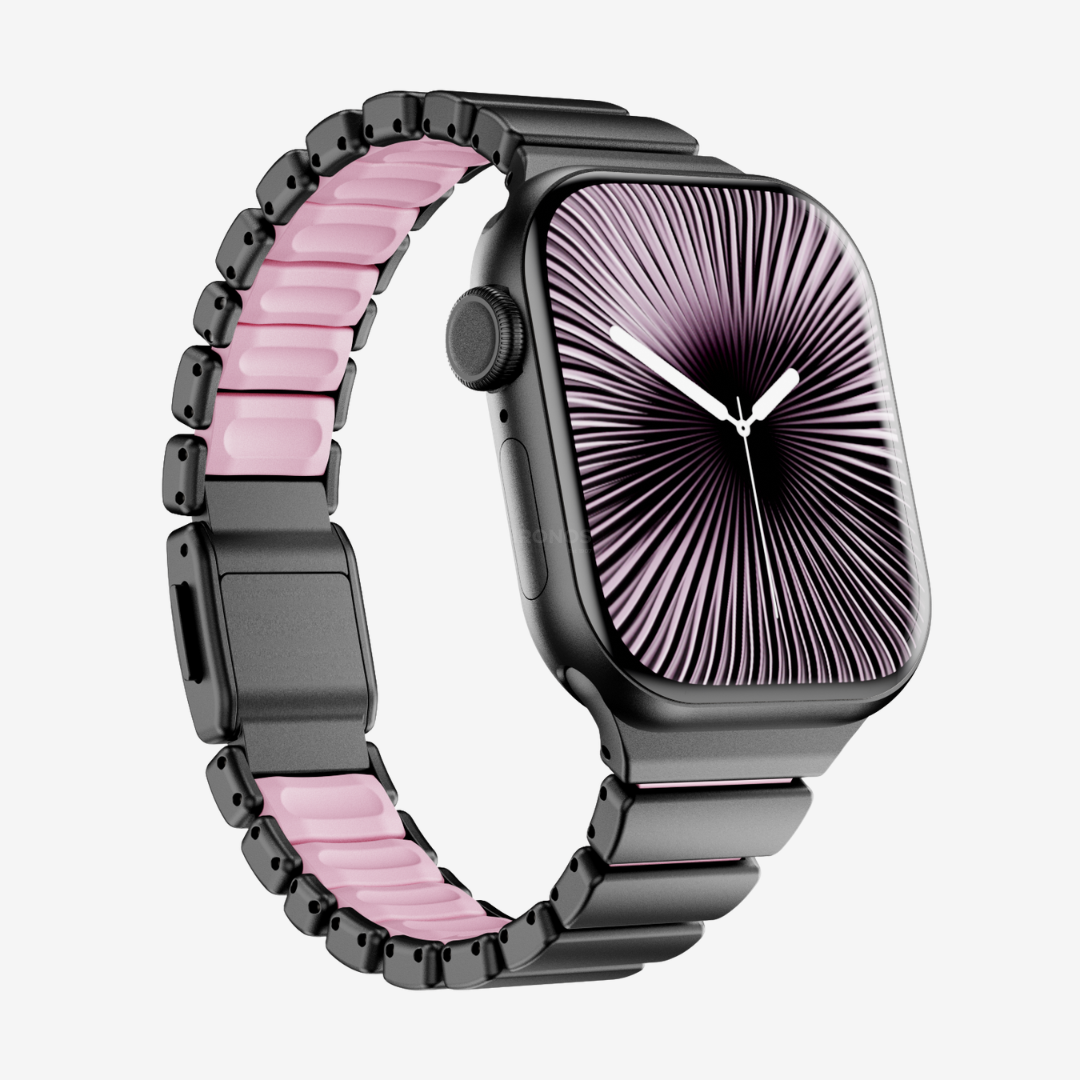 Gemini Modern Strap - Black Pink / 42mm/41mm/40mm - Watch Band
