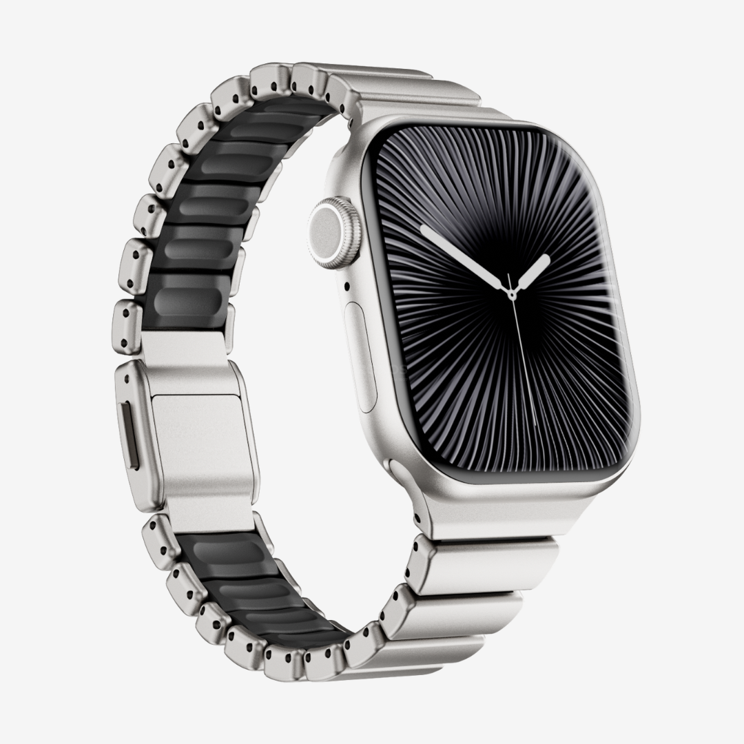 Gemini Modern Strap - Titanium Black / 42mm/41mm/40mm - Watch Band