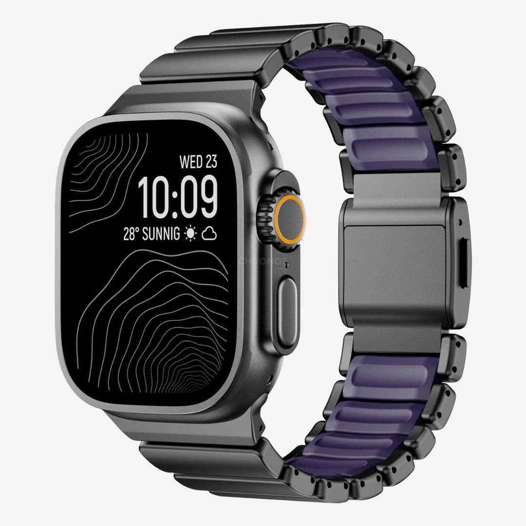 GEMINI Titanium Band Pro - Black Blue / 46mm/45mm/44mm - Watch Band