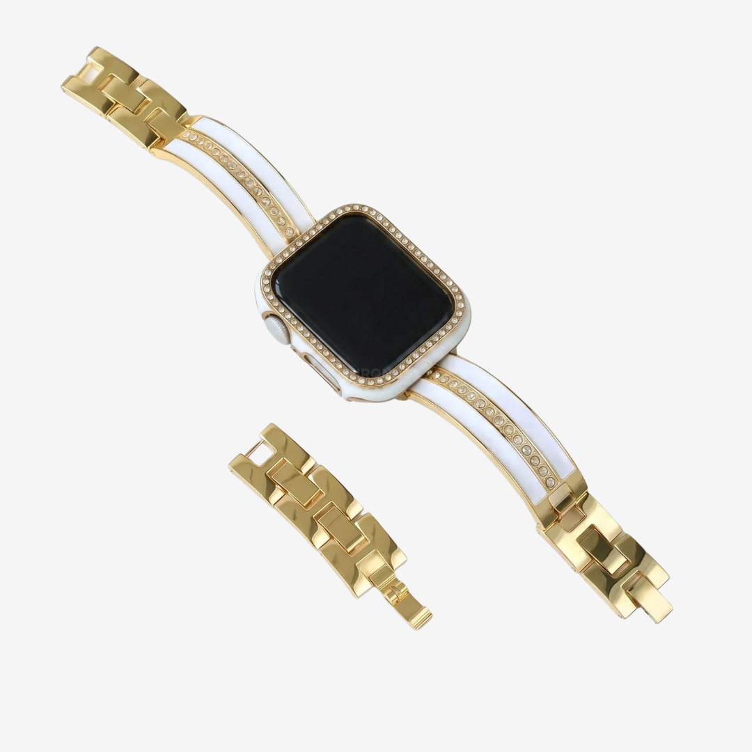Glimmer Bracelet For Apple Watch - White-Gold / 49mm/46mm/45mm/44mm - Watch Band