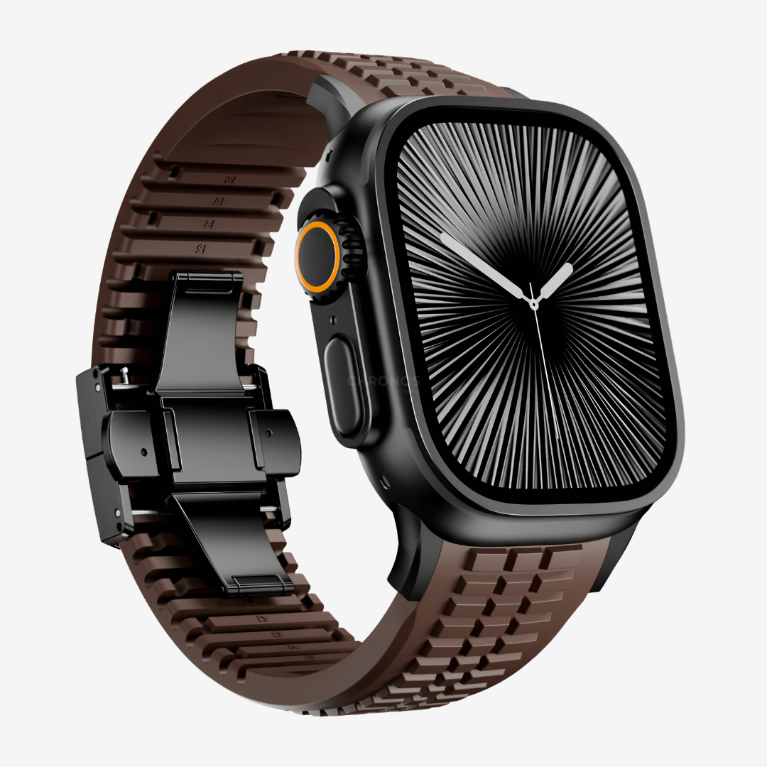 GR Modern Band For Apple Watch - Brown-Black Buckle / 49mm - Watch Band