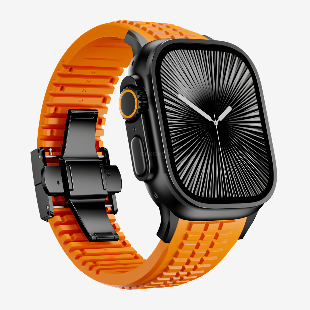 GR Modern Band For Apple Watch - Orange-Black Buckle / 49mm - Watch Band