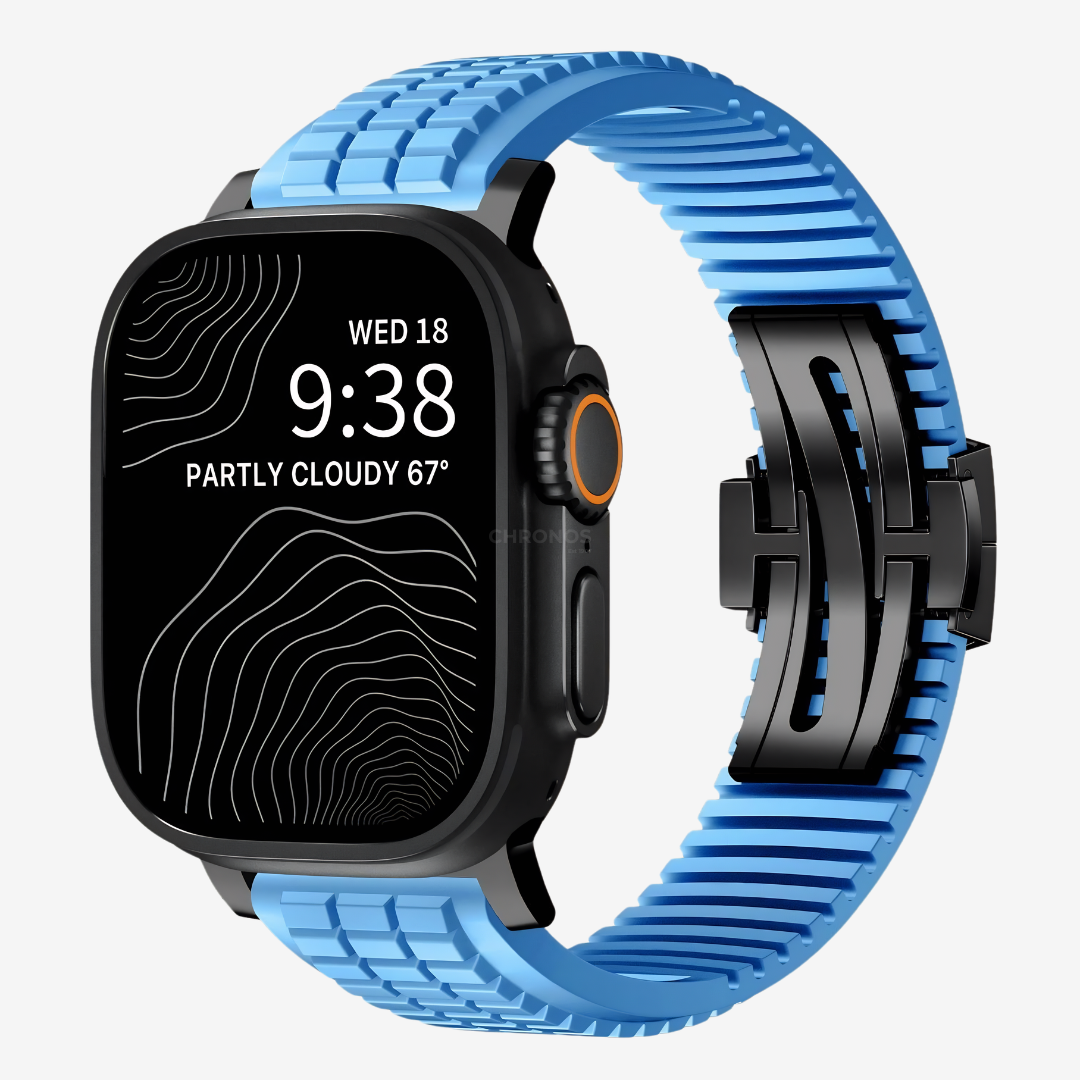 GR Modern Band Upgraded Version For Apple Watch - Turquoise Band-Black Buckle / 49mm - Watch Band