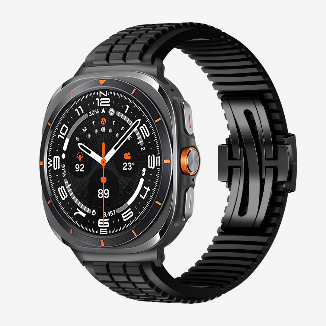 GR Modern Band Upgraded Version For Samsung Galaxy Watch - Black-Black Buckle / Galaxy Watch Ultra 47mm - Watch Band
