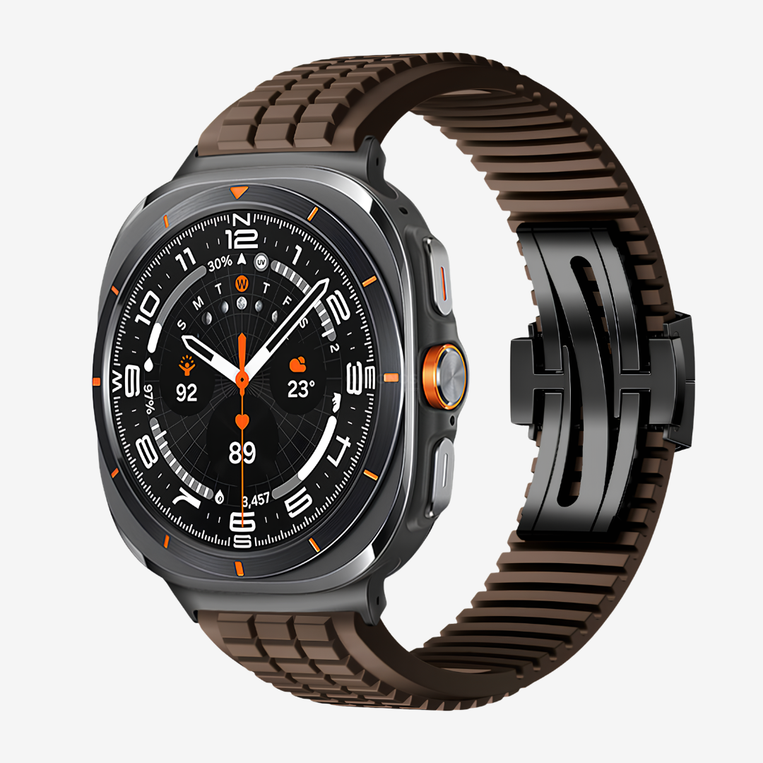 GR Modern Band Upgraded Version For Samsung Galaxy Watch - Brown-Black Buckle / Galaxy Watch Ultra 47mm - Watch Band