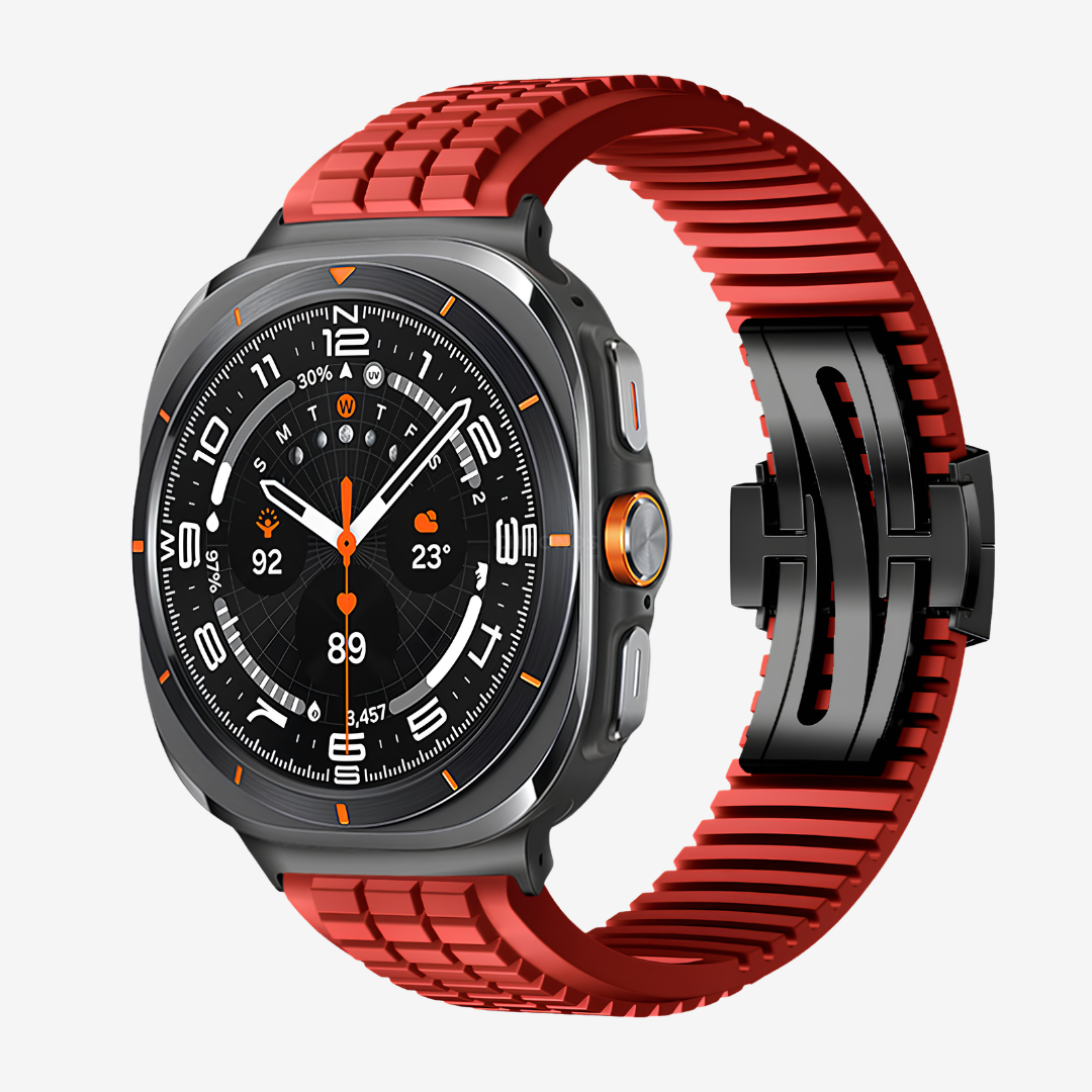 GR Modern Band Upgraded Version For Samsung Galaxy Watch - Red-Black Buckle / Galaxy Watch Ultra 47mm - Watch Band