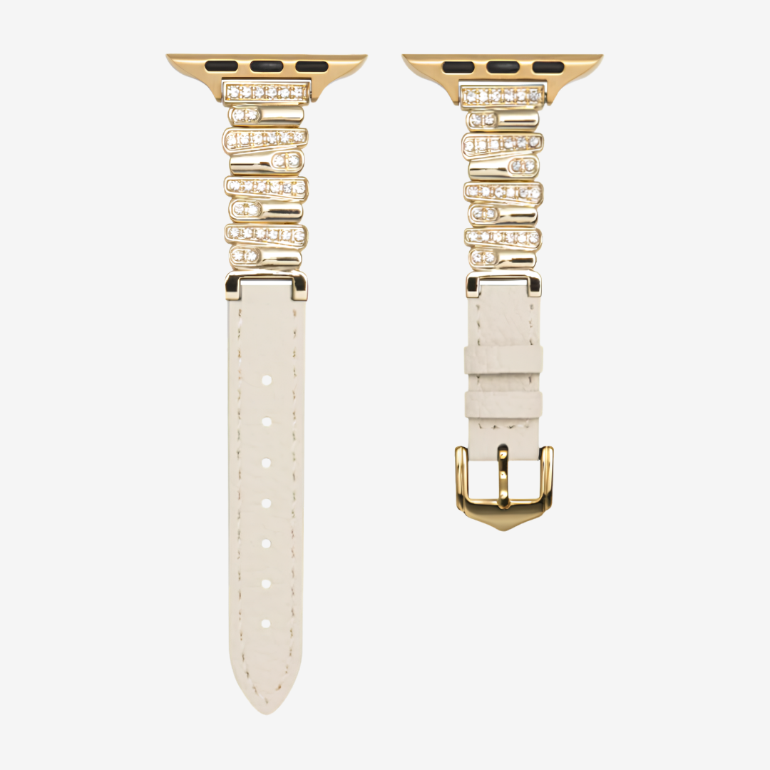 Hathor Leather Strap - Starlight Gold / 49mm/46mm/45mm/44mm - Watch Band