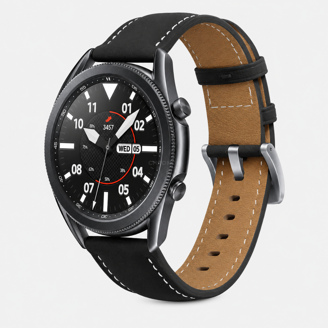 Huawei Watch Band - Quick-Release 22Mm (Cuir Véritable) - Black - Watch Band