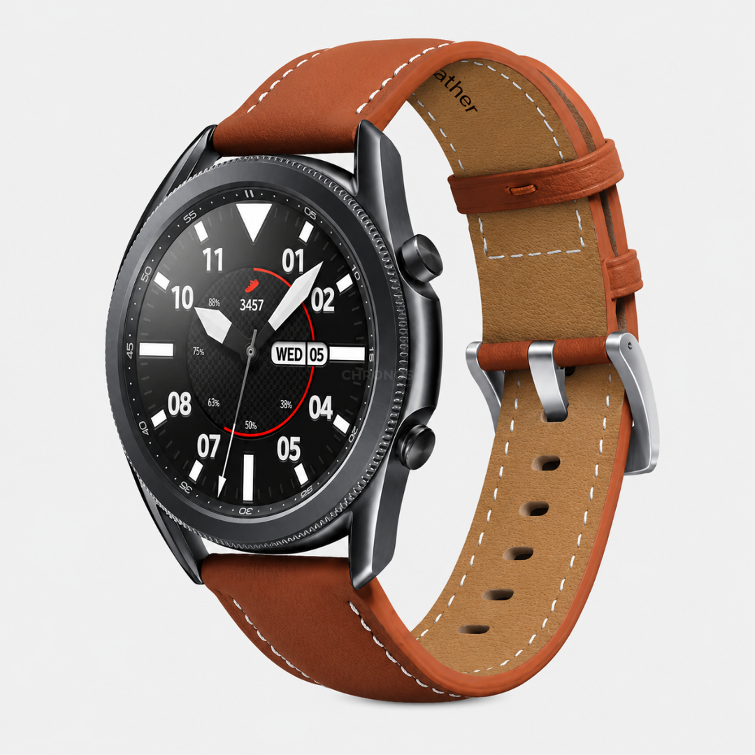 Huawei Watch Band - Quick-Release 22Mm (Cuir Véritable) - Golden Brown - Watch Band