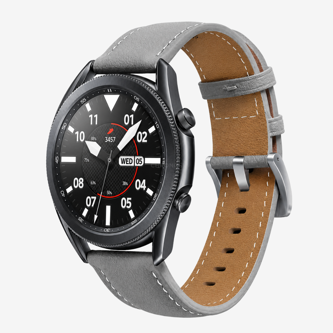 Huawei Watch Band - Quick-Release 22Mm (Cuir Véritable) - Grey - Watch Band