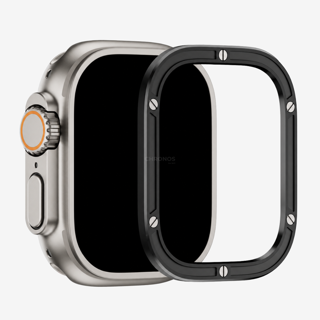 Immortal Steel Nail Protection Circle For Apple Watch Ultra - Black / 49mm - Watch Band