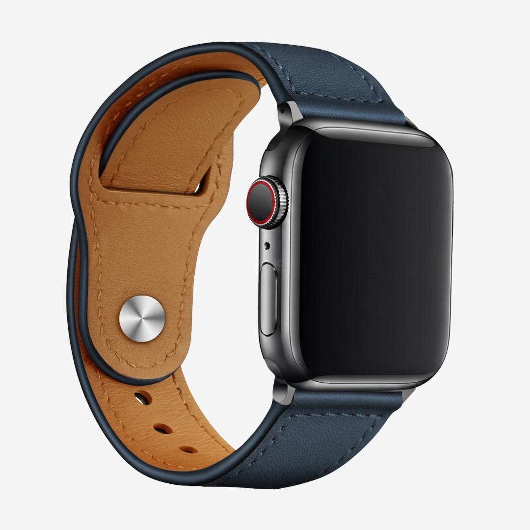 Leather Loop Strap for Apple Watch - Blue / 44mm/45mm/46mm/49mm - Watch Band
