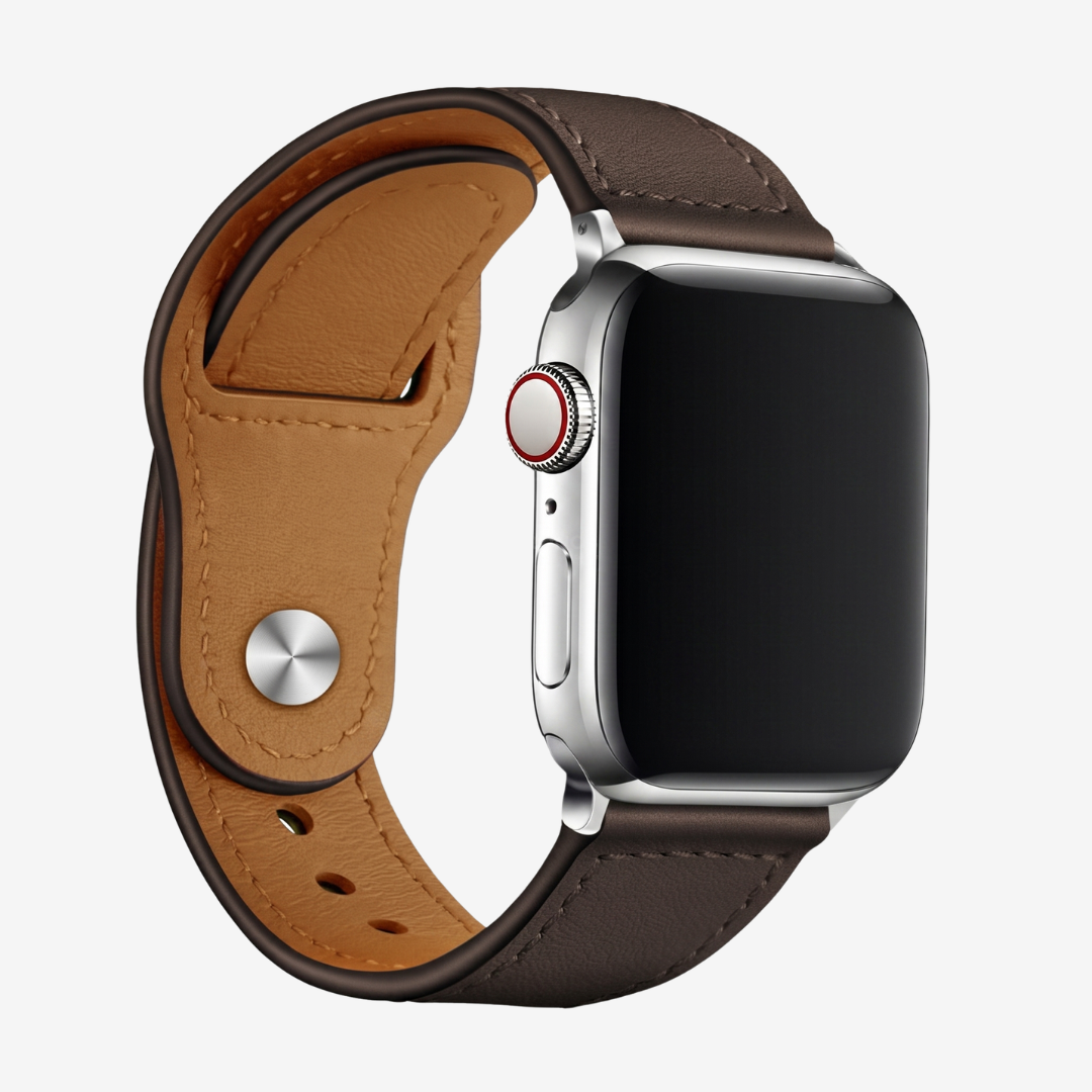 Leather Loop Strap for Apple Watch - Dark Brown / 44mm/45mm/46mm/49mm - Watch Band