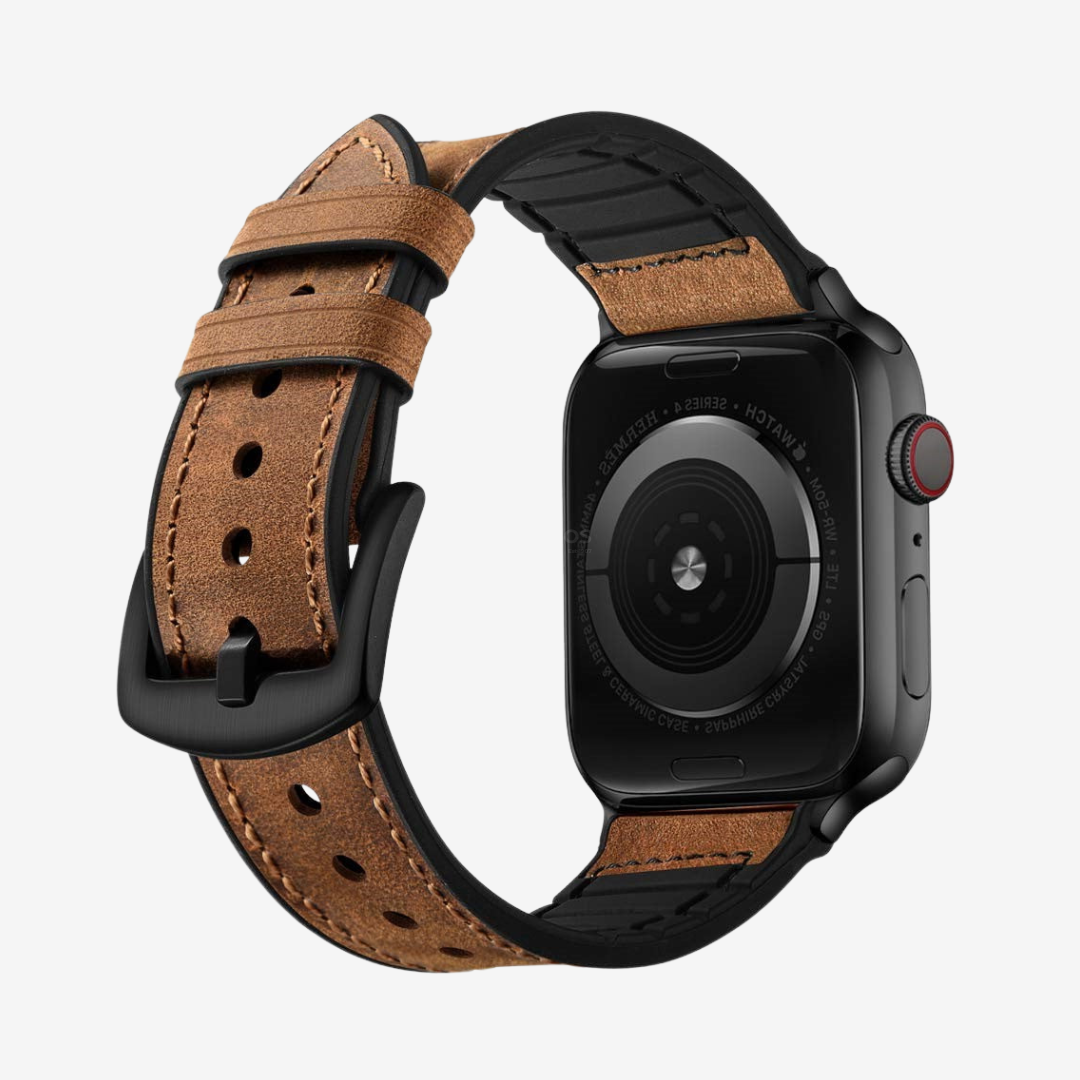 Leather Silicone Apple Watch Band - Watch Band