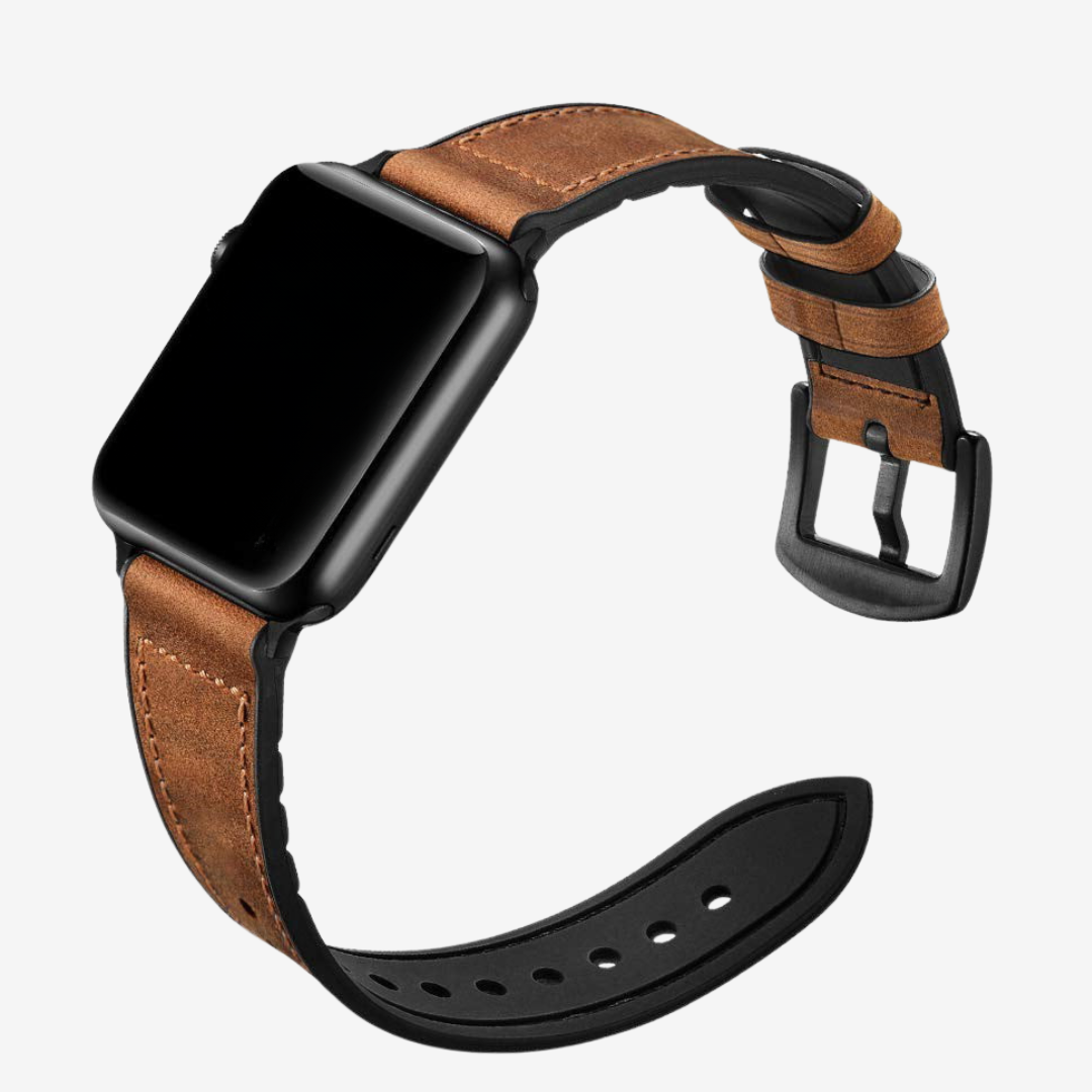 Leather Silicone Apple Watch Band - Watch Band