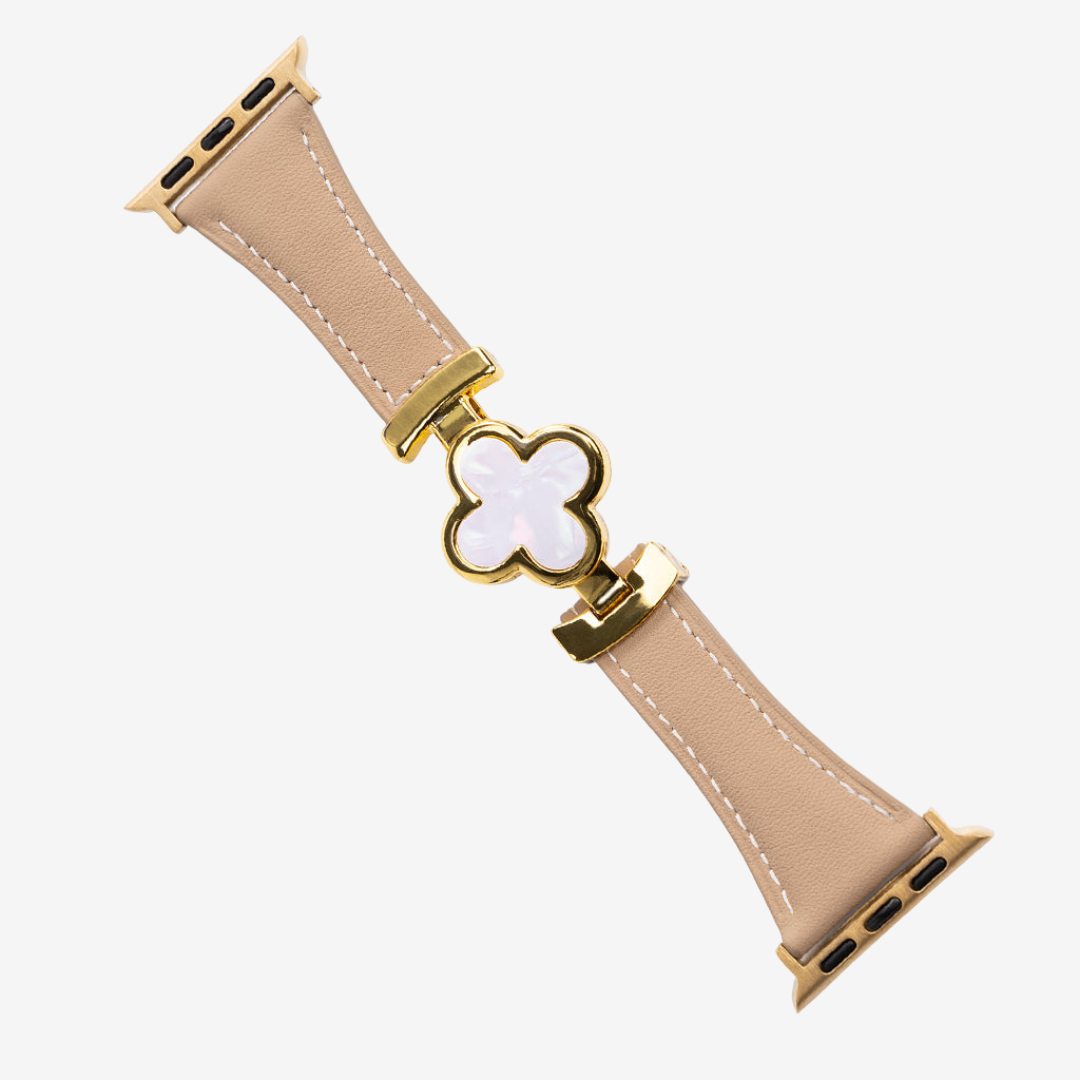 Lucky Leather Strap - Apricot / 49mm/46mm/45mm/44mm - Watch Band