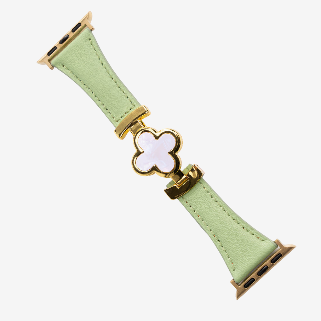 Lucky Leather Strap - Green / 49mm/46mm/45mm/44mm - Watch Band
