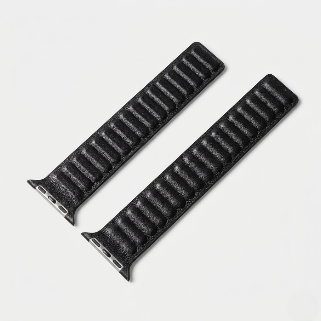 Magnetic Leather Link Band - Watch Band