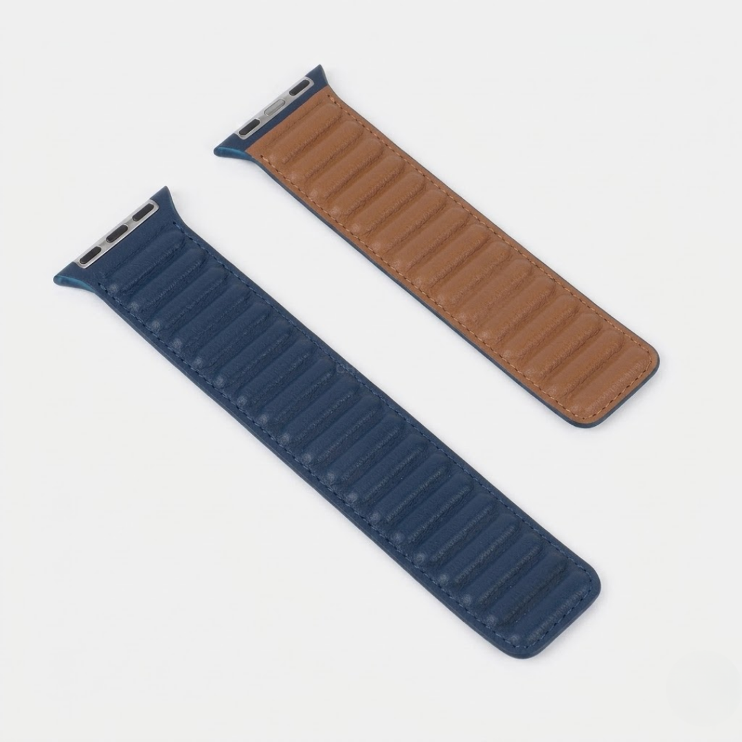 Magnetic Leather Link Band - Watch Band