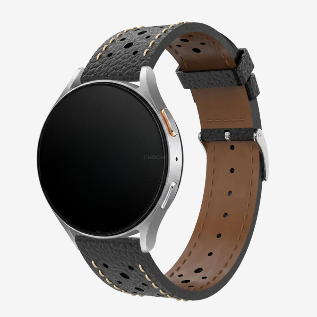 Polar Watch Band - Zephyr Leather Strap - Black - Watch Band