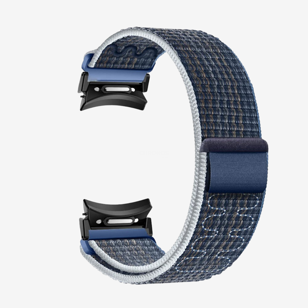 Samsung Watch Band - 20Mm (Nylon Sportif) - GreyBlue Black - Watch Band