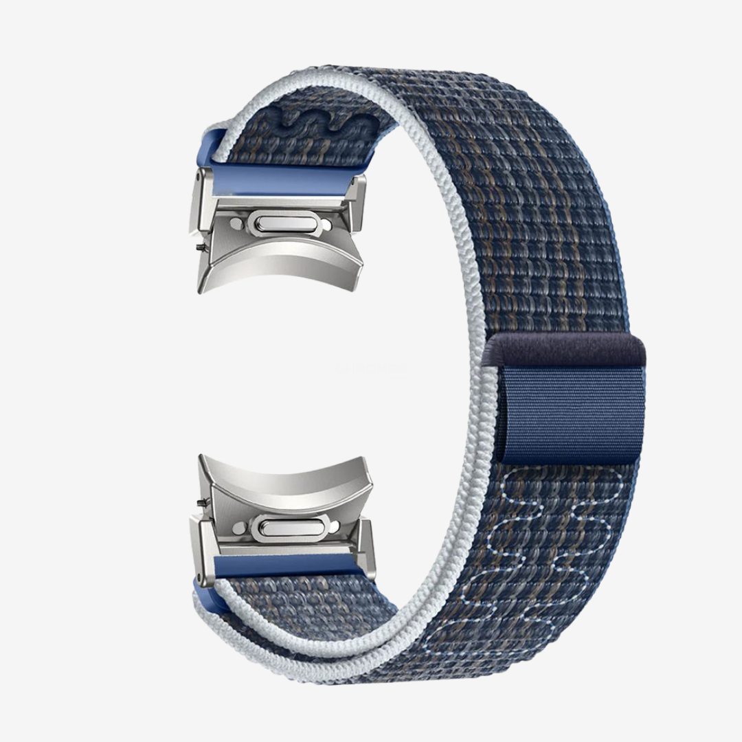 Samsung Watch Band - 20Mm (Nylon Sportif) - GreyBlue Silver - Watch Band