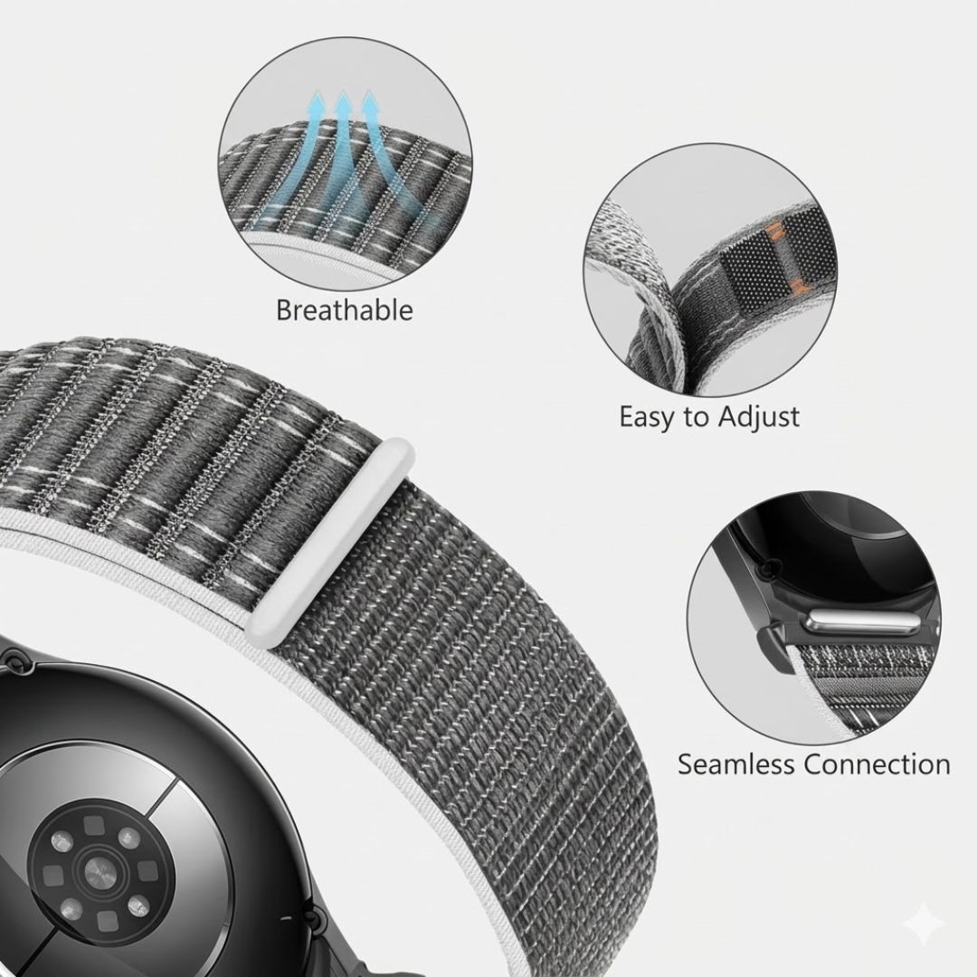 Samsung Watch Band - 20Mm (Nylon Velour) - Watch Band