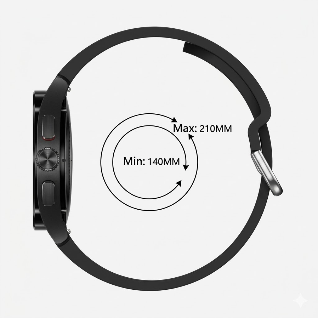 Samsung Watch Band - 20Mm (Silicone Boucle Ardillon) - Watch Band