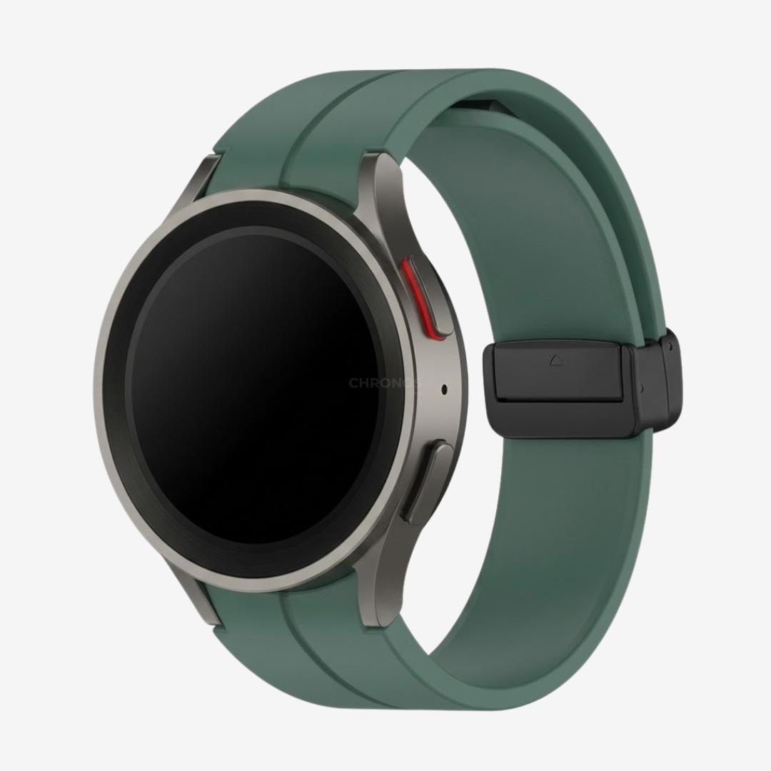 Samsung Watch Band - 20Mm (Silicone Boucle Magnétique) - Green - Watch Band