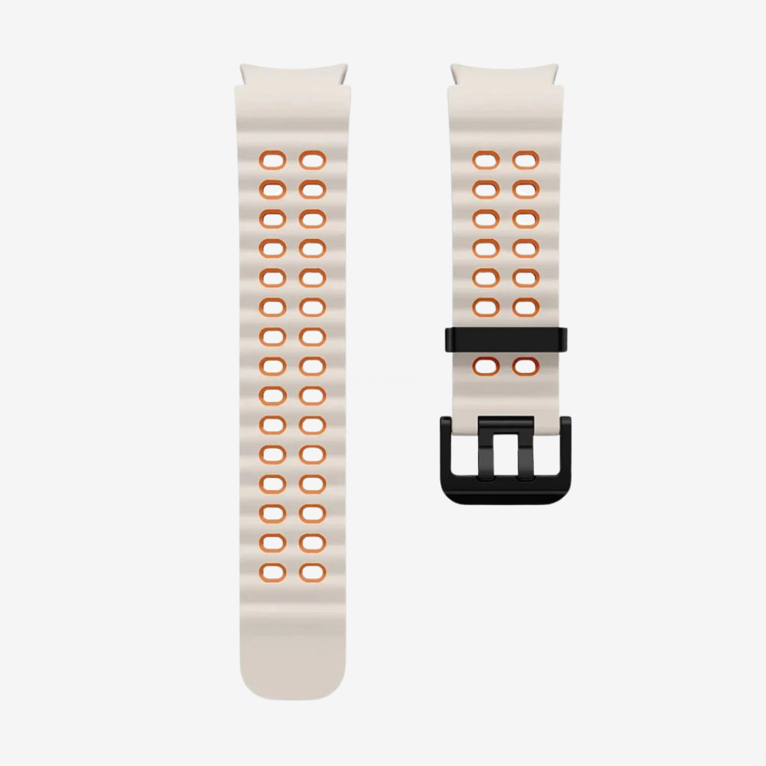 Samsung Watch Band - 20Mm (Sport Aquatique) - Beige Orange - Watch Band