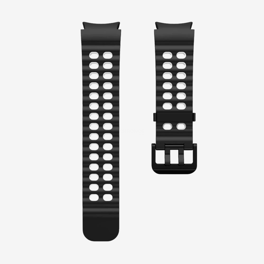 Samsung Watch Band - 20Mm (Sport Aquatique) - Black White - Watch Band