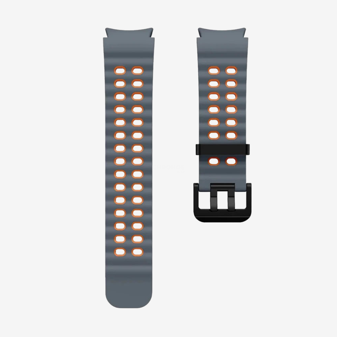 Samsung Watch Band - 20Mm (Sport Aquatique) - Grey Orange - Watch Band