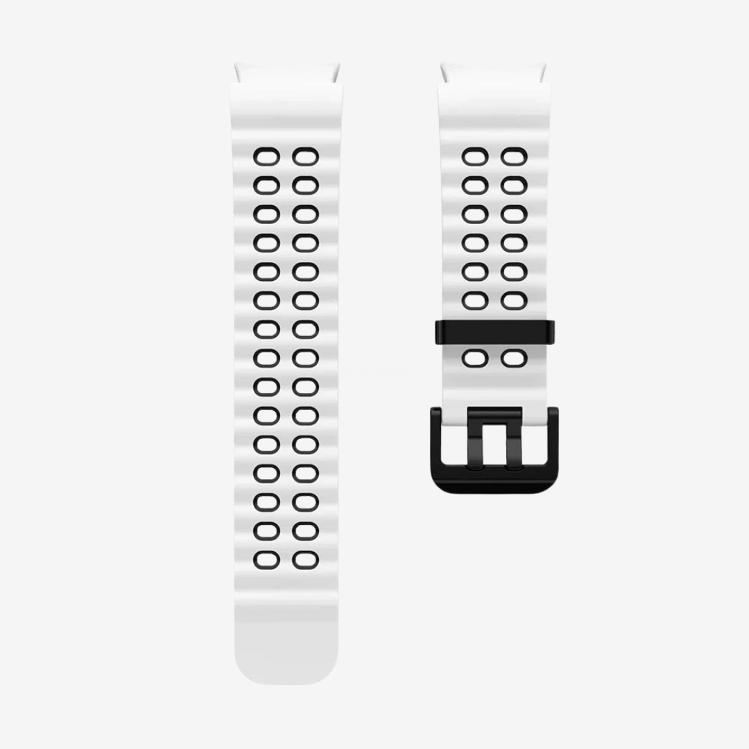 Samsung Watch Band - 20Mm (Sport Aquatique) - White Black - Watch Band