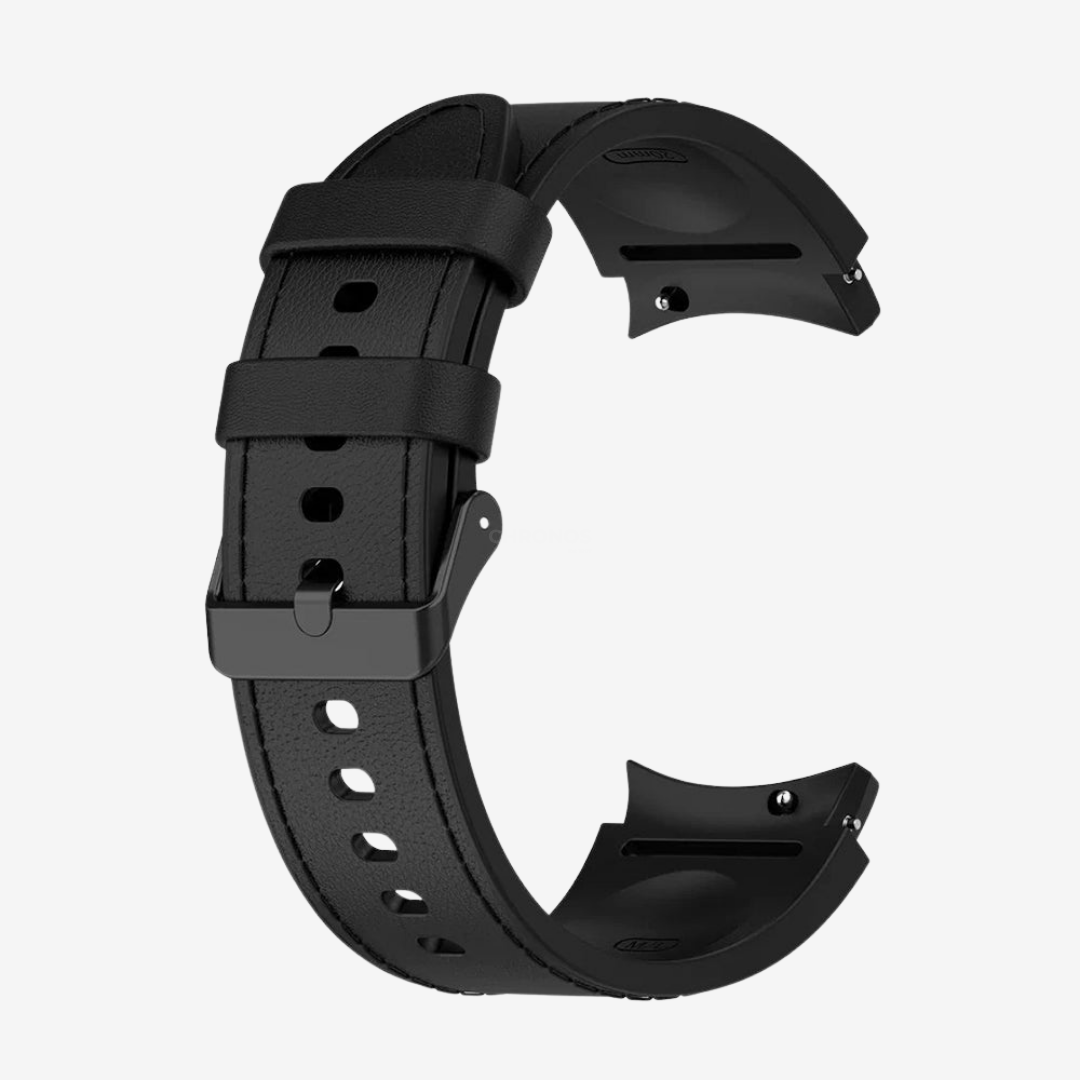 Samsung Watch Band - 20Mm (Cuir Sportif) - Black - Watch Band