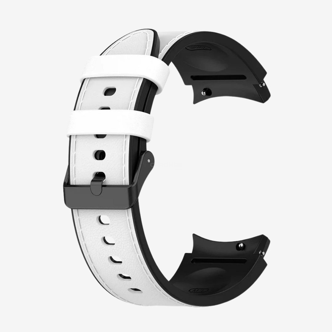 Samsung Watch Band - 20Mm (Cuir Sportif) - White - Watch Band