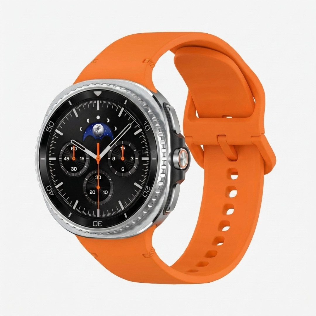 Samsung Watch Band - Galaxy Watch 8 (Classic Silicone) - Orange - Watch Band