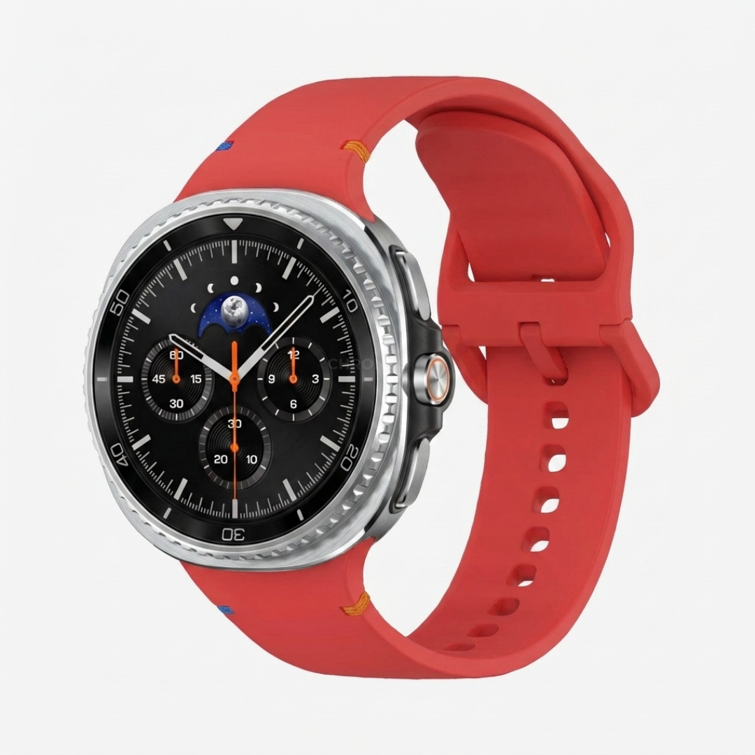 Samsung Watch Band - Galaxy Watch 8 (Classic Silicone) - Red - Watch Band