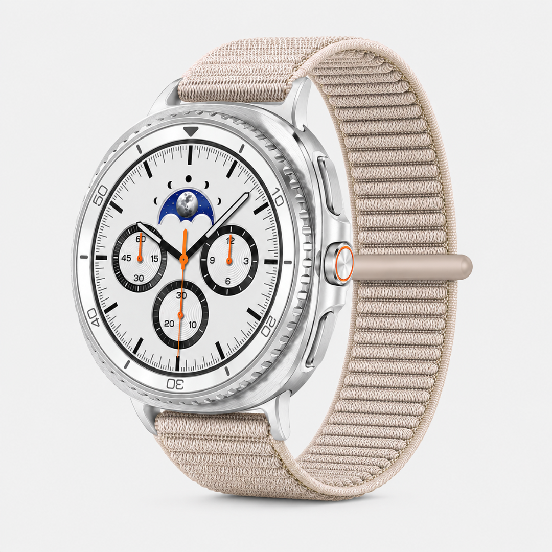 Samsung Watch Band - Galaxy Watch 8 (Nylon Velour) - Beige - Watch Band