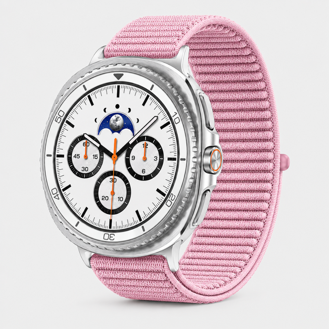 Samsung Watch Band - Galaxy Watch 8 (Nylon Velour) - Pink - Watch Band