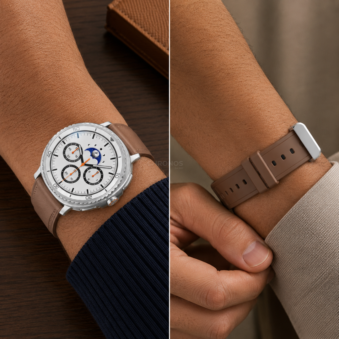 Samsung Watch Band - Galaxy Watch 8 (Sporty Leather) - Watch Band