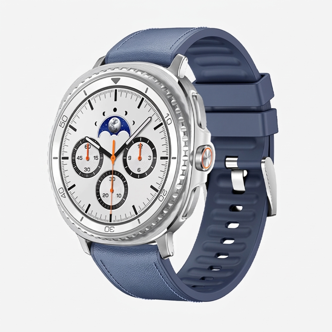 Samsung Watch Band - Galaxy Watch 8 (Sporty Leather) - Blue - Watch Band