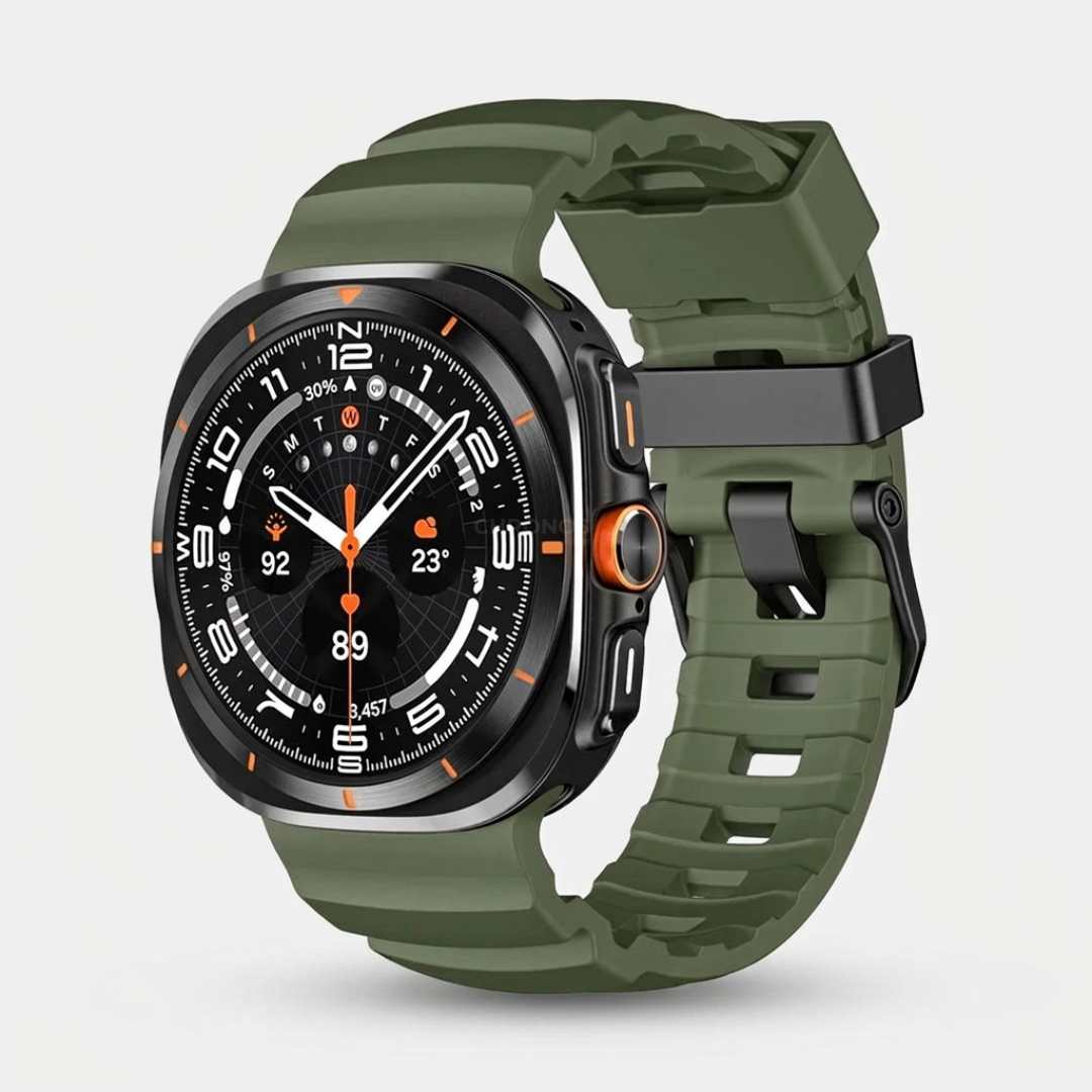 Samsung Watch Band - Ultra (Silicone Performance) - Military Green - Watch Band